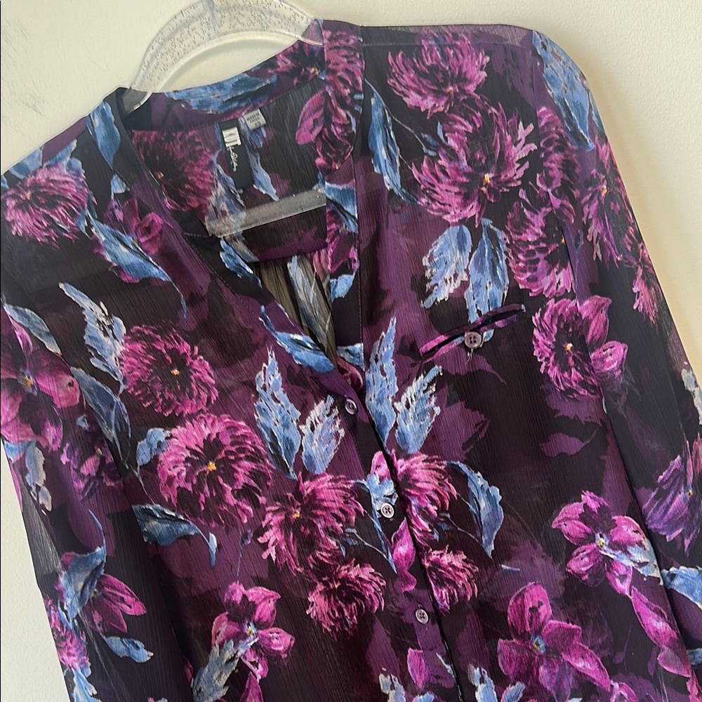 Kut from the Kloth Sz XS Floral Button-Up Blouse - Picture 2 of 9